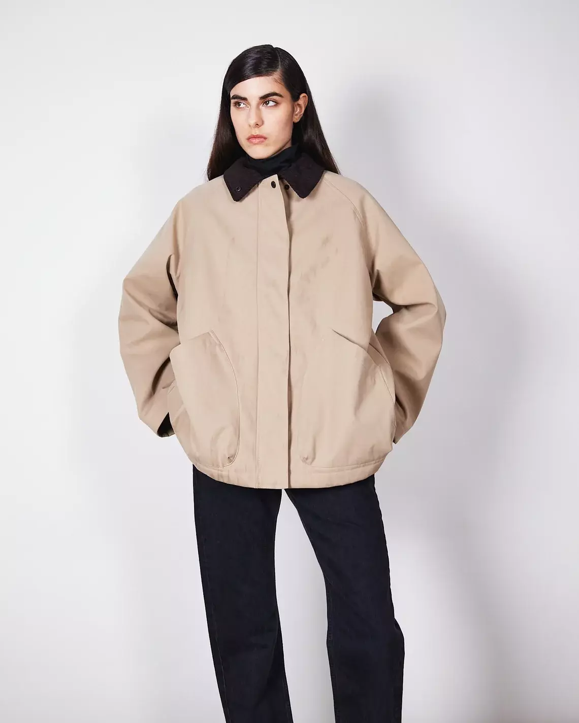 Brixtol Textiles Davonna Padded Khaki Damen Jacke Wasserabweisend khaki